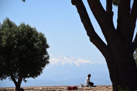 Canigou depuis Perpignan, Pyrénées Orientales